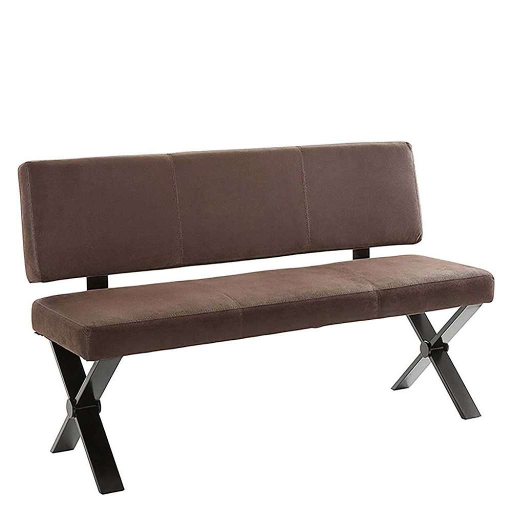 Esszimmer Sitzbank in Braun Kunstleder modern