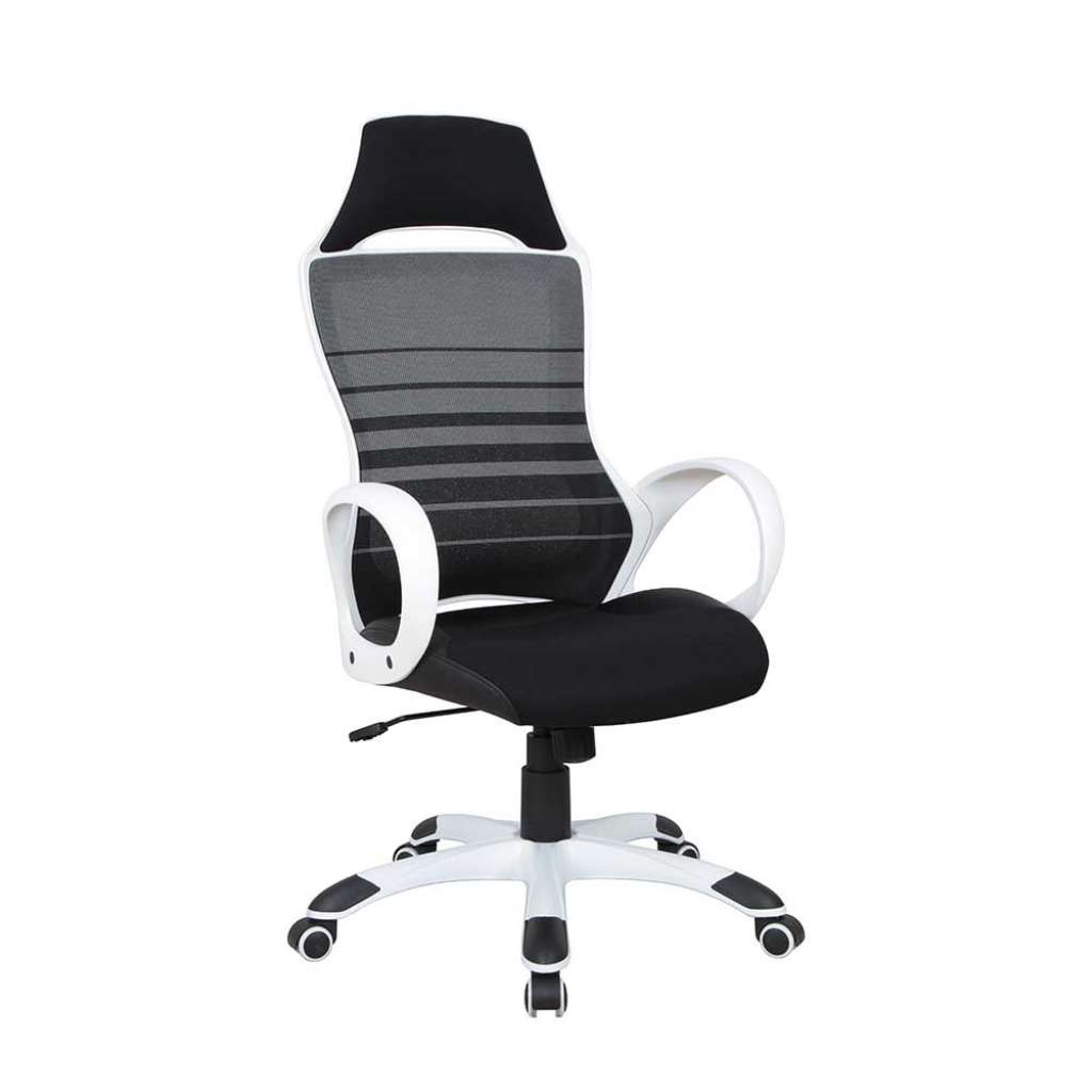 Bürostuhl in Schwarz und Weiß hoher Lehne