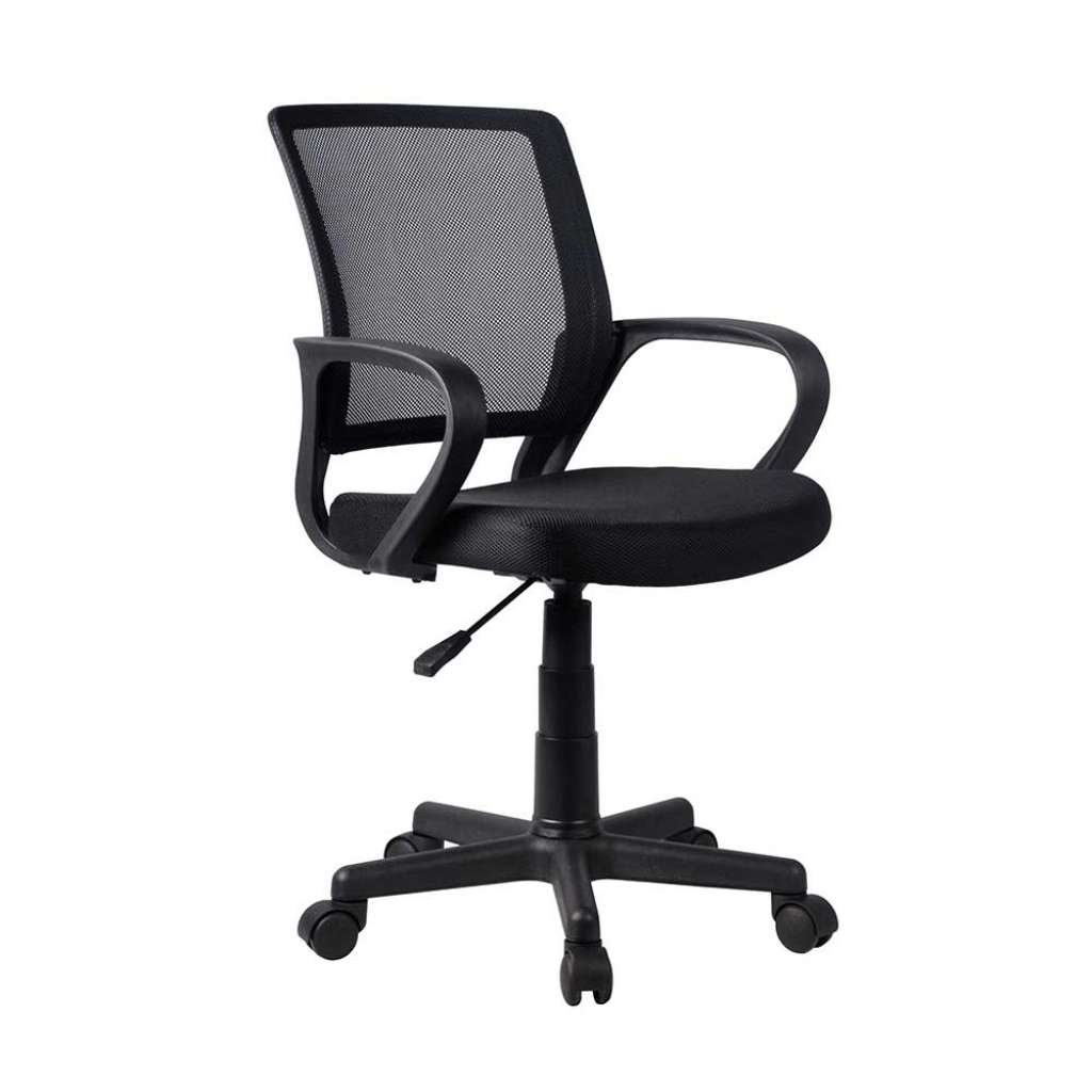 Schreibtisch Drehstuhl in Schwarz Mesh