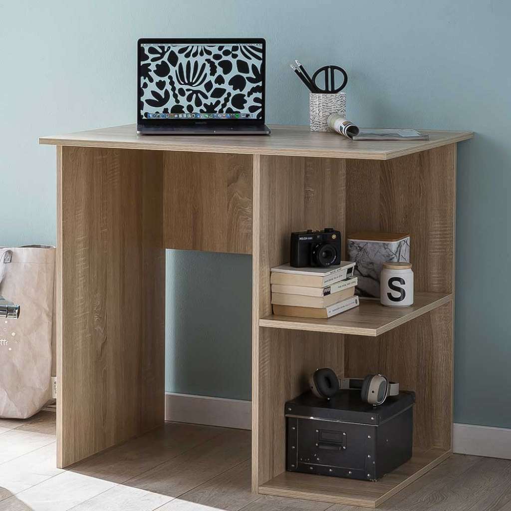 Schreibtisch in Sonoma Eiche Knieraumblende