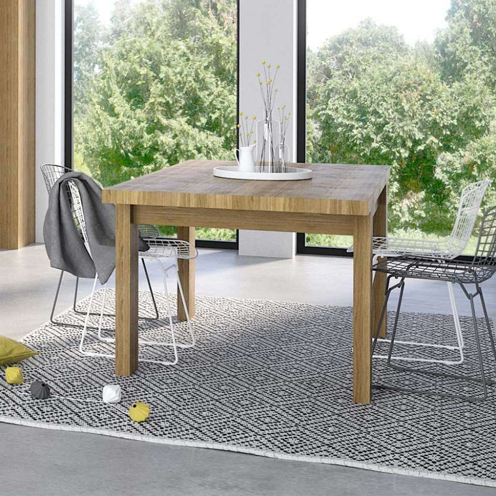 Ausziehtisch mit Eiche furniert modern