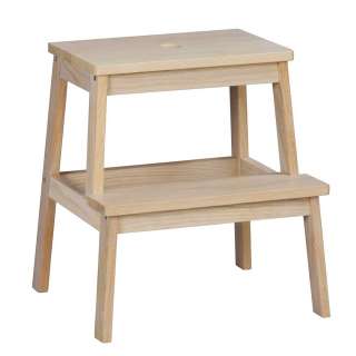 Garderobenhocker in White Wash Eiche Massivholz