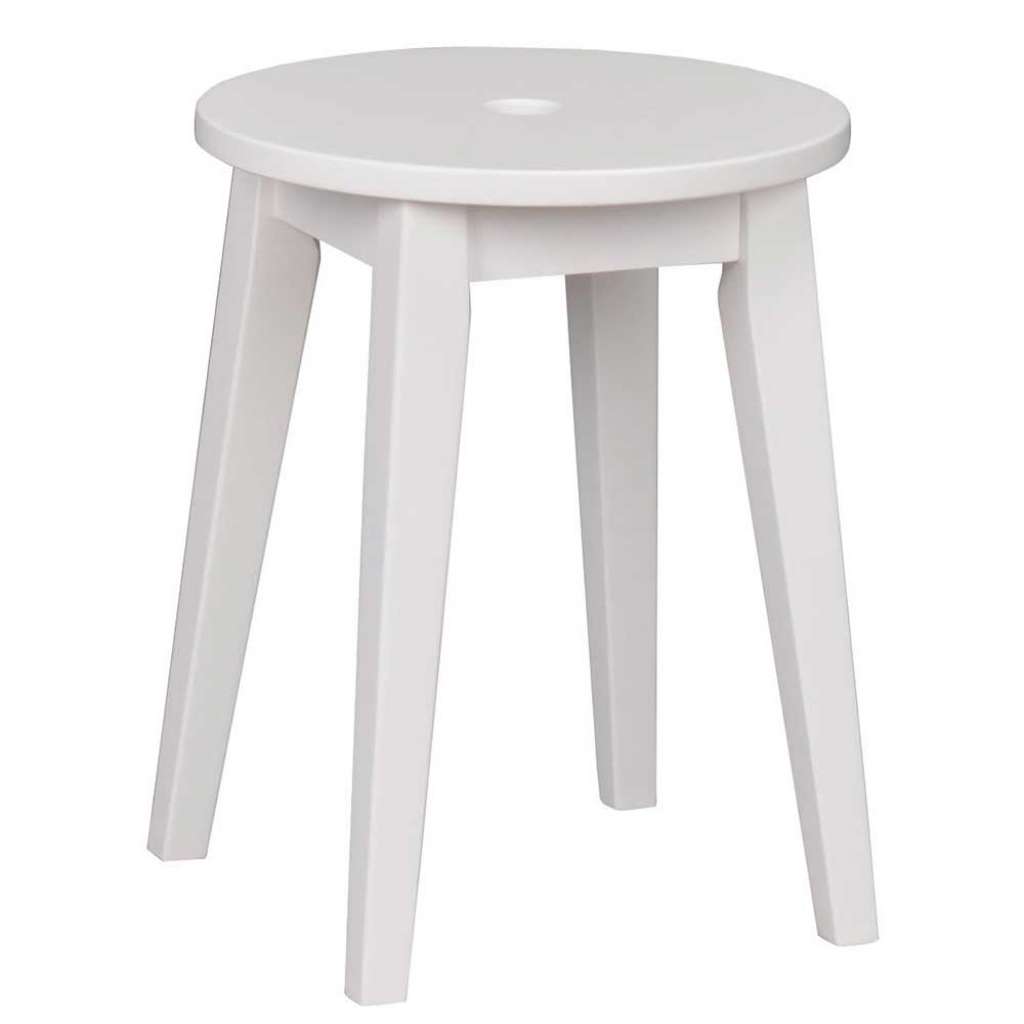 Hocker aus Birke Massivholz rund