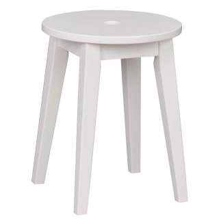 Hocker aus Birke Massivholz rund