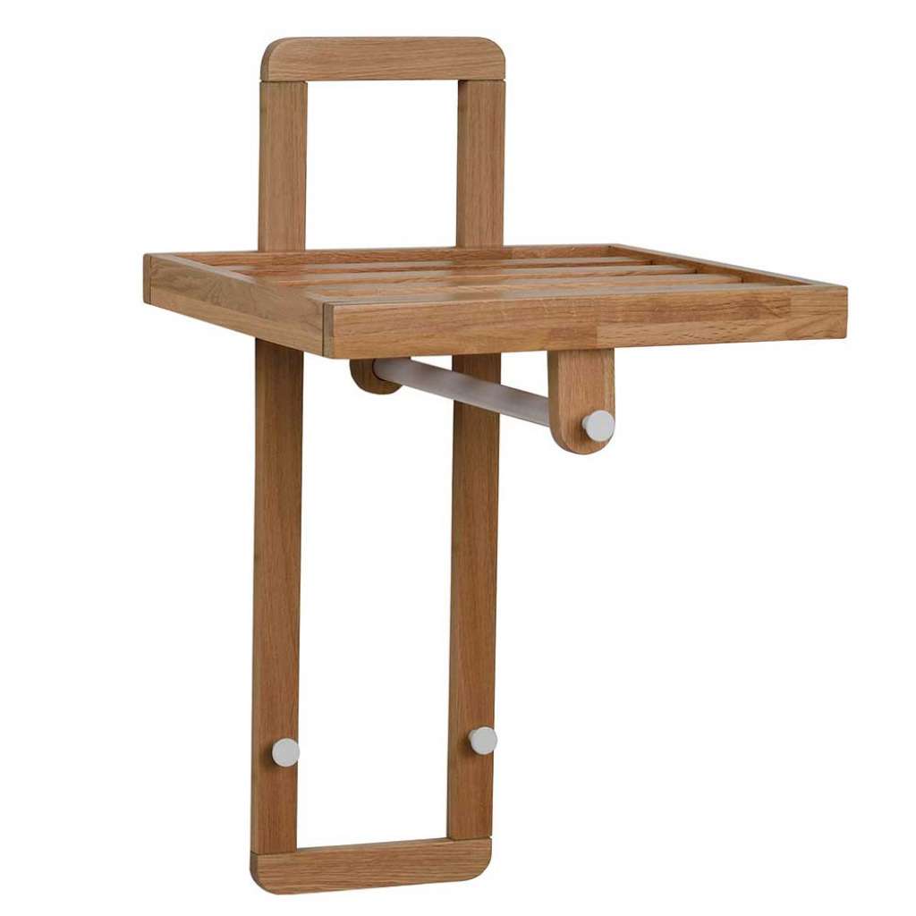 Hängegarderobe aus Massivholz Eichefarben