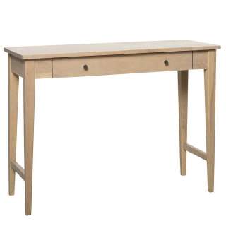 Holztisch in White Wash 100 cm breit