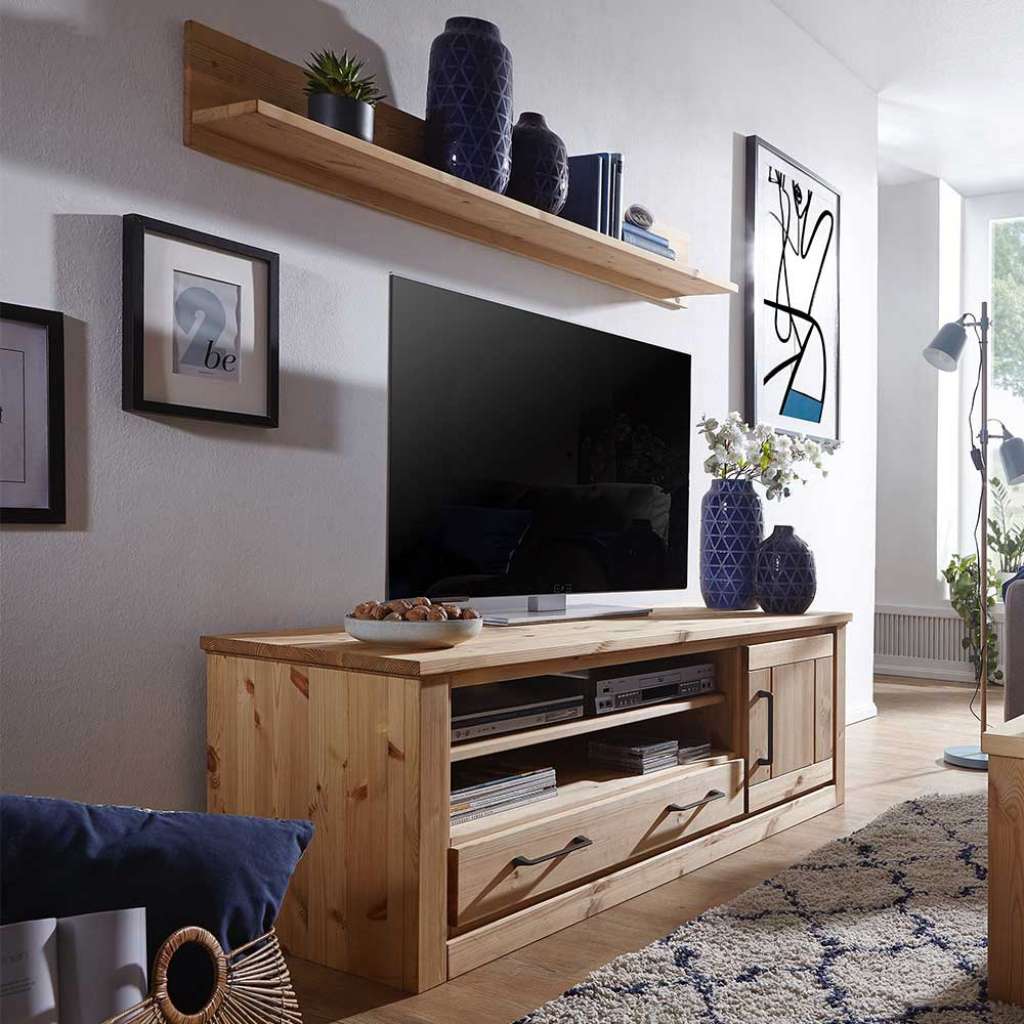 Wohnzimmer Set aus Kiefer Massivholz Landhaus Design (2-teilig)