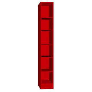 Standregal in Rot 200 cm hoch