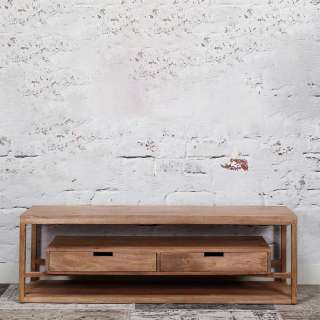 Fernseher Unterschrank aus Mangobaum Massivholz 140 cm breit