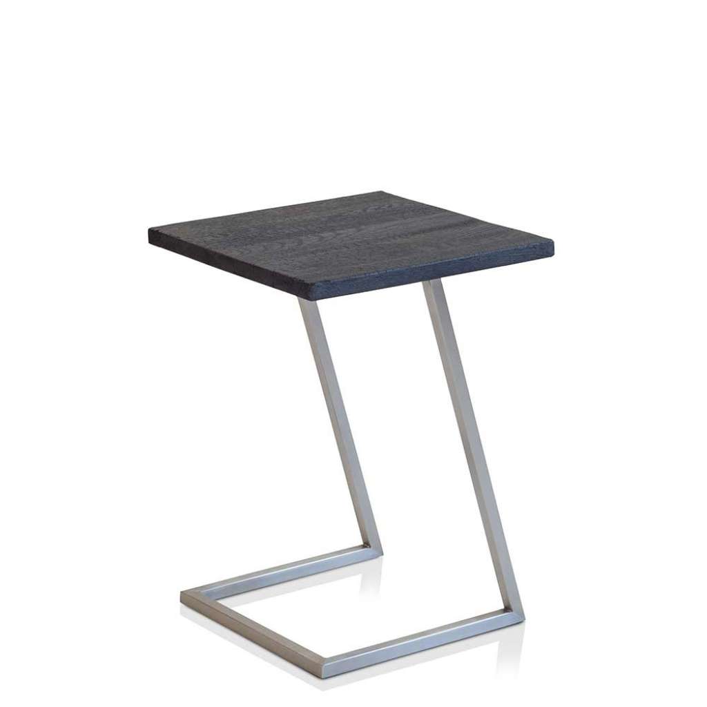 Sofa Anstelltisch in Dunkelgrau massiv Edelstahl