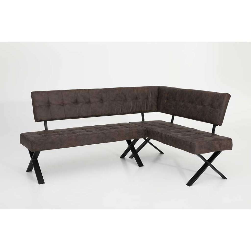 Esszimmer Eckbank in Dunkelbraun und Anthrazit 350 cm breit