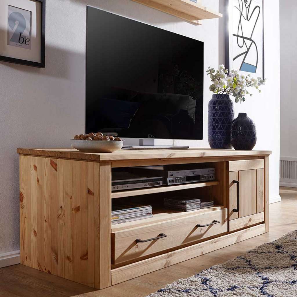 TV Schrank aus Kiefer Massivholz Landhausstil