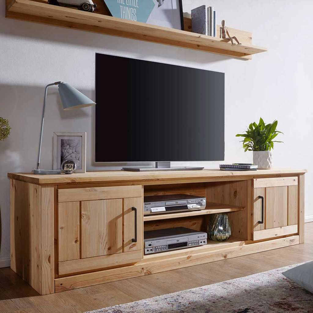 TV Unterschrank aus Kiefer Massivholz Landhausstil