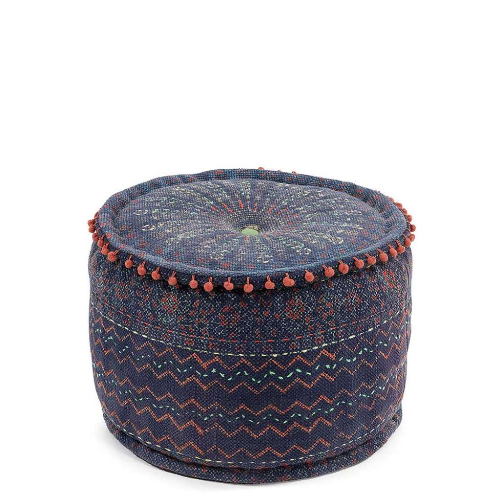 Sitzpouf in Bunt Webstoff orientalischen Design