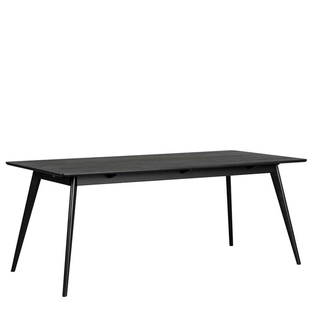 Esszimmer Tisch in Schwarz Retro Look