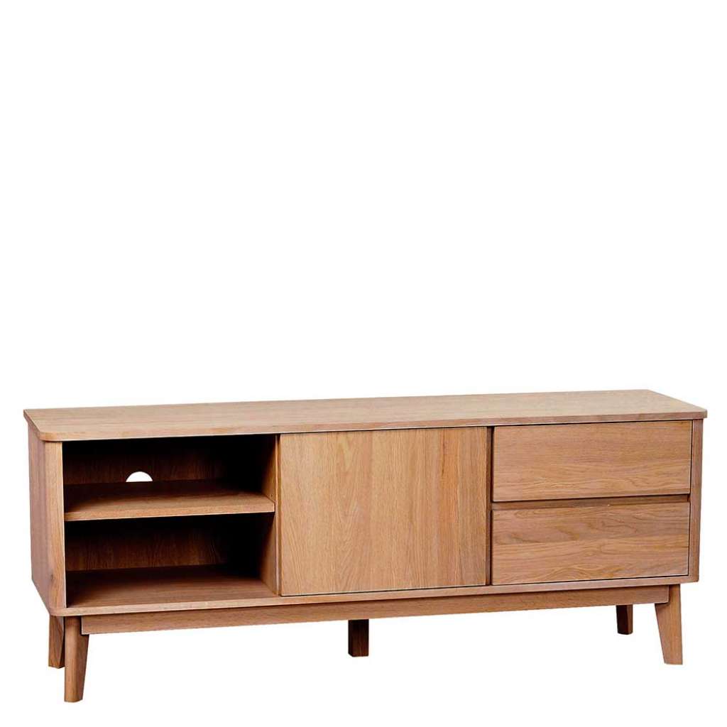 Fernseh Unterschrank mit Eiche furniert Retro Design