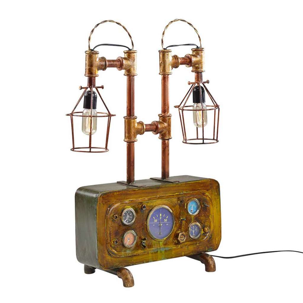 Tischlampe aus Eisen Vintage Design