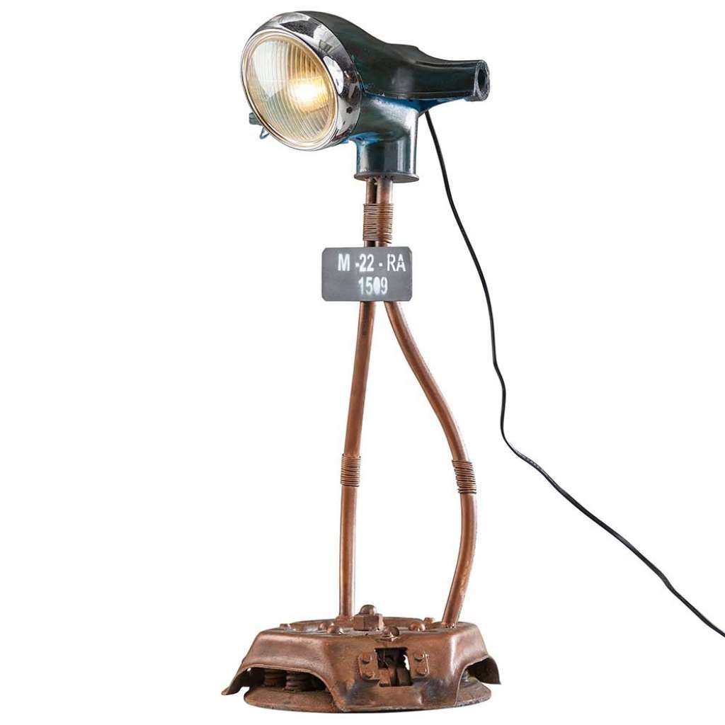 Stehlampe in Kupferfarben Schwarz