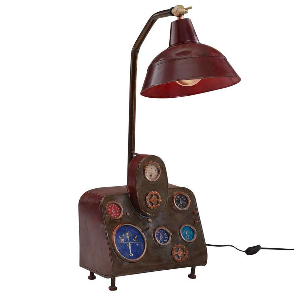 Tischlampe aus Eisen 30 cm breit