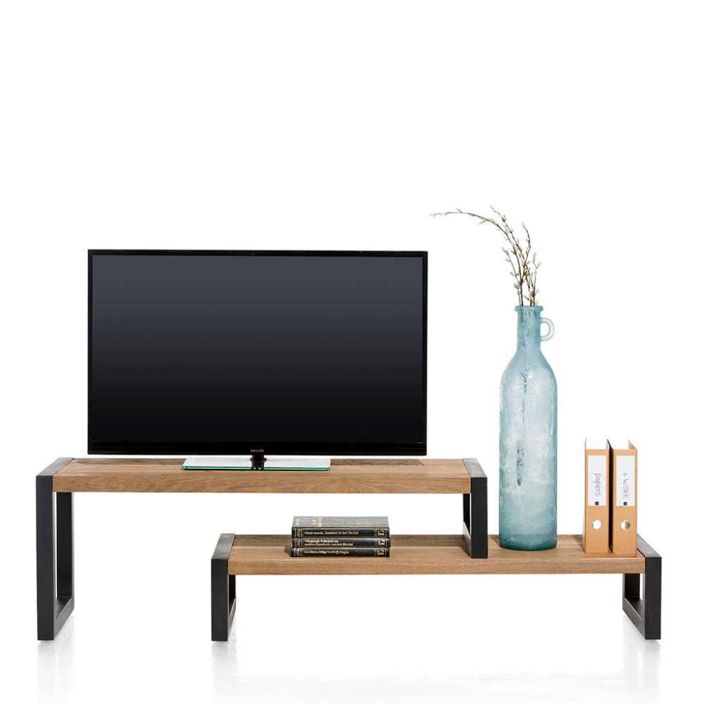 TV Tisch im Loft Style Wildeiche furniert