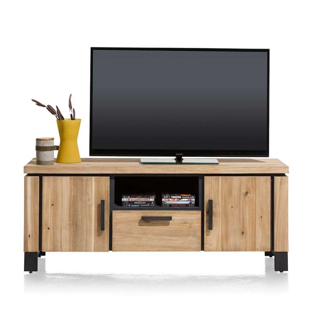 Fernsehboard aus Akazie Massivholz LED Beleuchtung