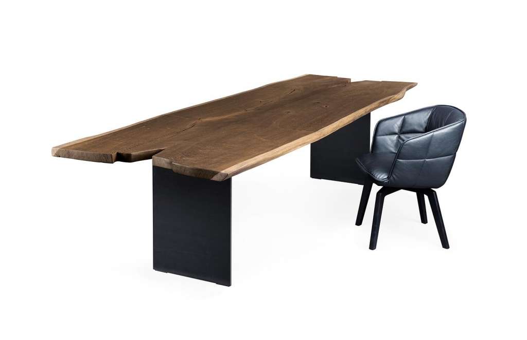 Janua - SK 08 Butterfly Tisch   - Eiche geköhlt/gewaschen (Ton Gold) - indoor