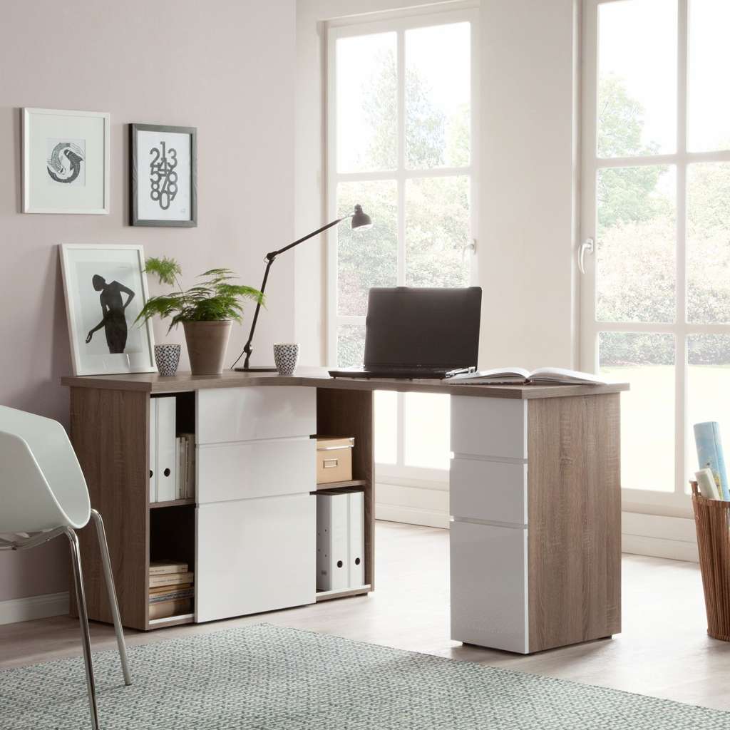 home24 Eck-Schreibtisch Samiera I