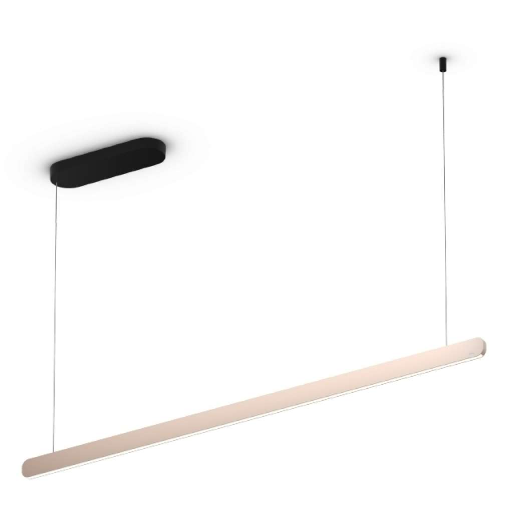 Occhio - Mito linear volo 140 Pendelleuchte - mattgold - indoor