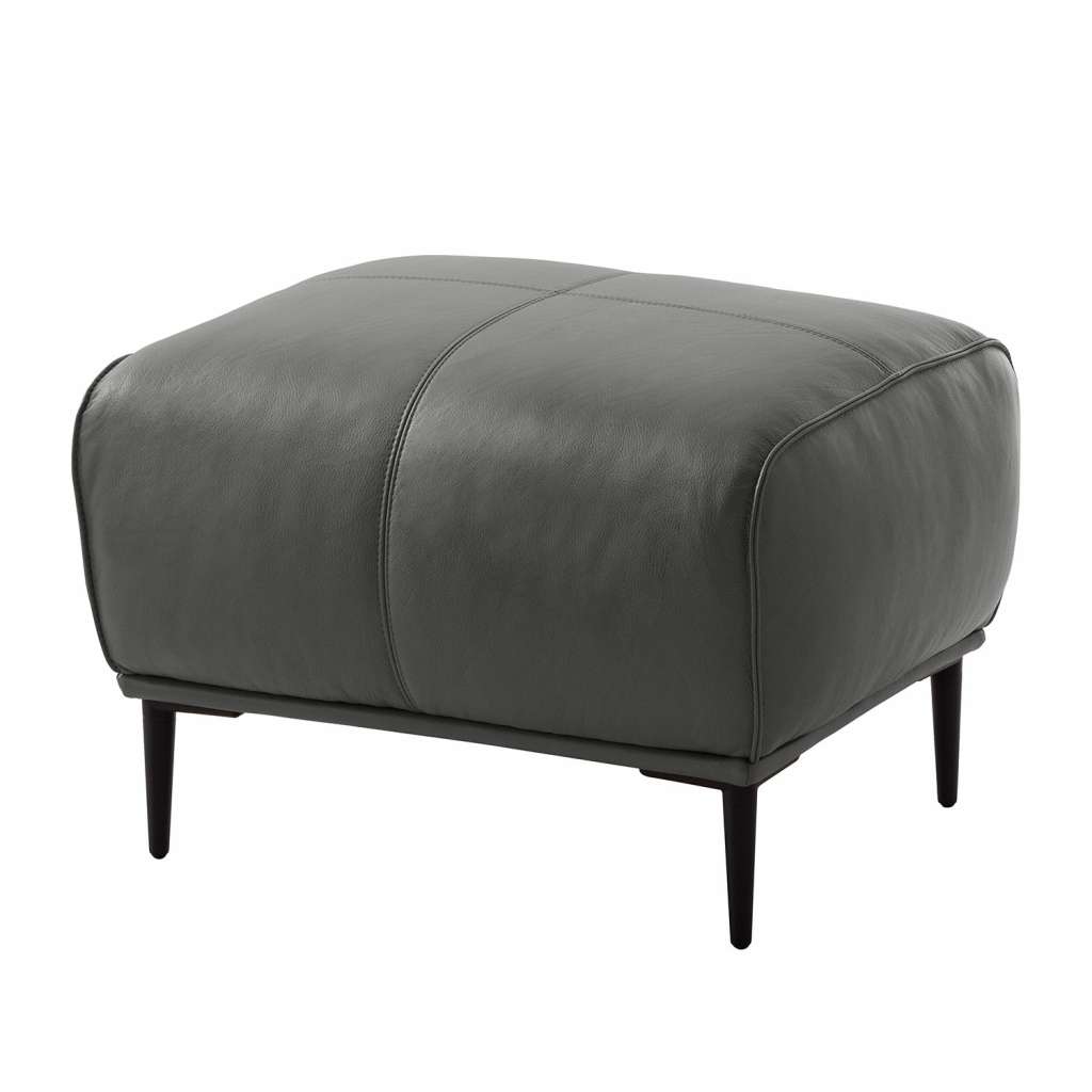 home24 Polsterhocker Crawford Echtleder