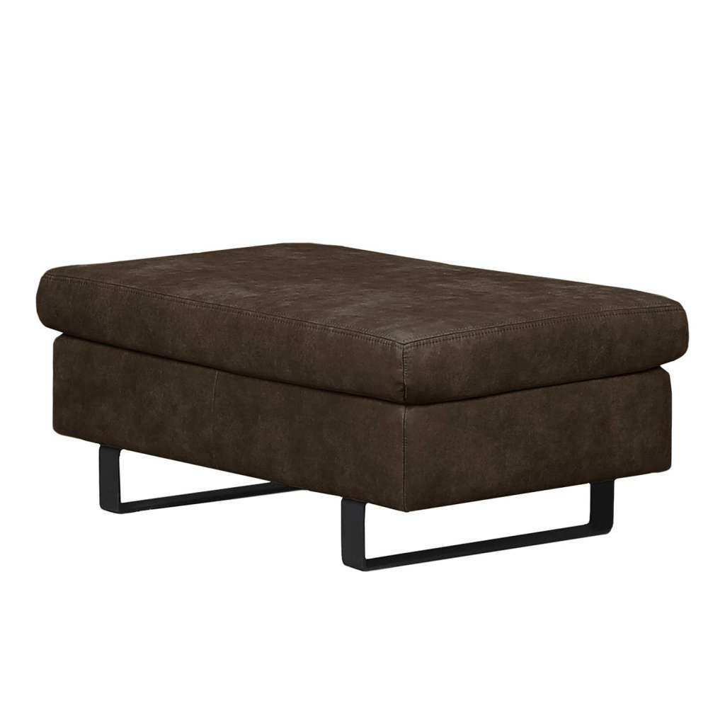 home24 Polsterhocker Yovanna Antiklederlook