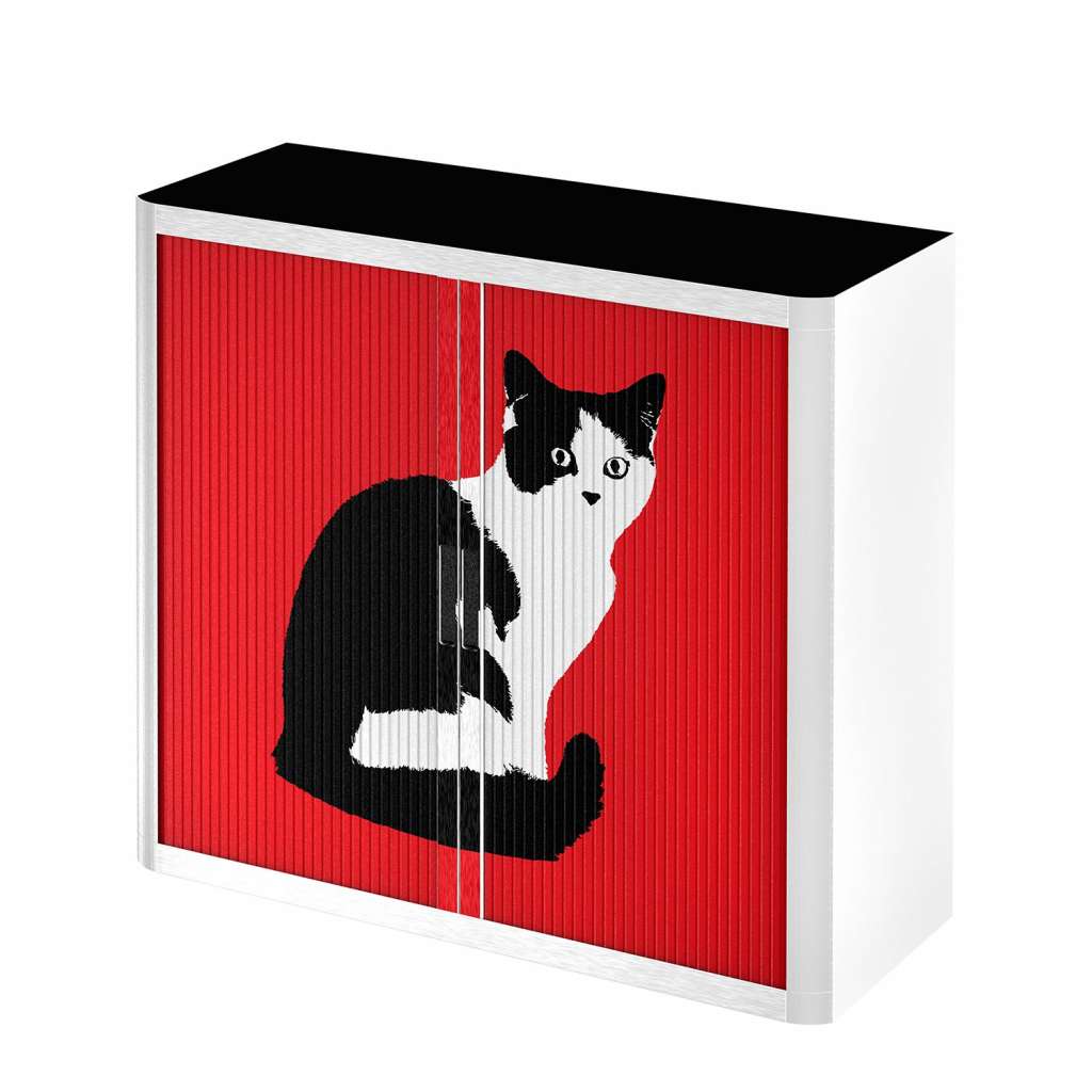 home24 Rollladenschrank easyOffice Pop Art Cat