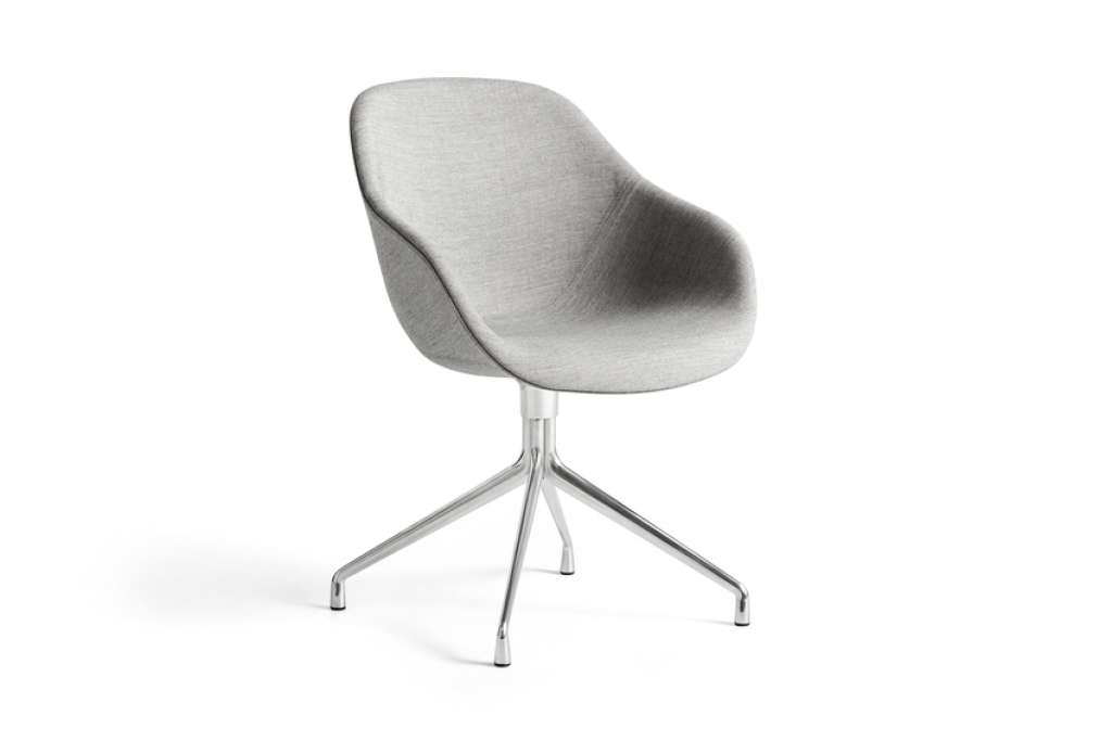 HAY - About A Chair AAC 121 - Bezug: Kvadrat Hallingdal 660  Gestell: Aluminium - gepolstert - indoor