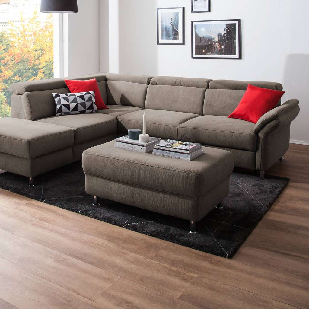home24 Polsterhocker Calang Webstoff