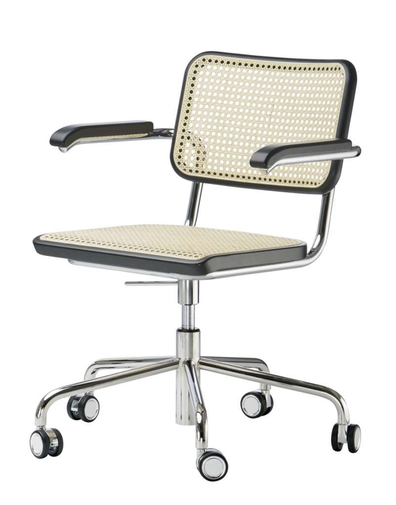 Thonet - S 64 VDR Atelier - mit Rohrkreuz / verchromt - indoor