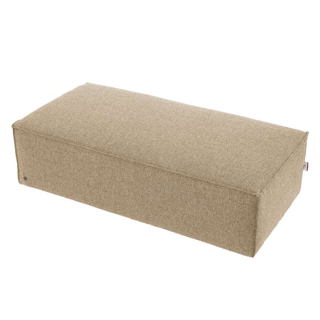 home24 Polsterhocker Big Cube II Strukturstoff