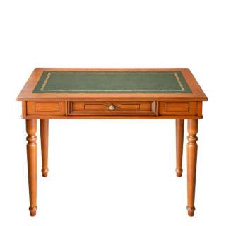 Schreibtisch klassisch in Nussbaumfarben einer Schublade