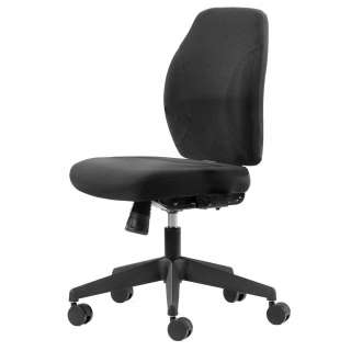 Schwarzer Schreibtischdrehstuhl ergonomisch höhenverstellbarem Sitz