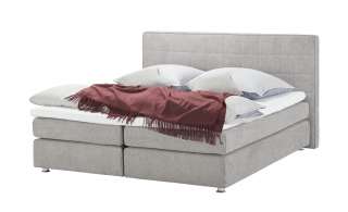 smart Boxspringbett  Classic ¦ grau ¦ Maße (cm): B: 193 H: 112 Betten > Boxspringbetten > Boxspringbetten 180x200 - Höffner