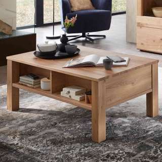 Sofa Tisch mit Schublade in modernem Design Altesche teilmassiv