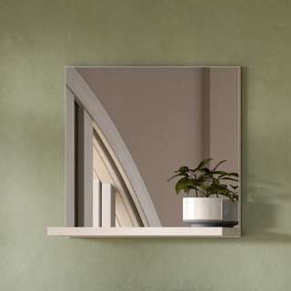 Spiegel Flur mit Ablage weiss in modernem Design 59 cm hoch