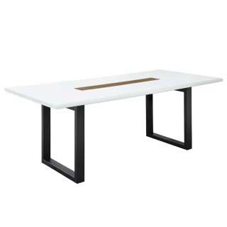 Tisch Esszimmer modern 180x100 oder 210x100 cm Bügelgestell