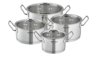 Topfset  MODUS ¦ silber ¦ Edelstahl Töpfe & Pfannen & Zubehör > Topf und Pfannen-Sets - Höffner