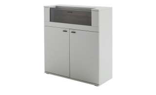 uno Highboard  Sarbonne ¦ grau ¦ Maße (cm): B: 110 H: 120 T: 44 Kommoden & Sideboards > Highboards - Höffner