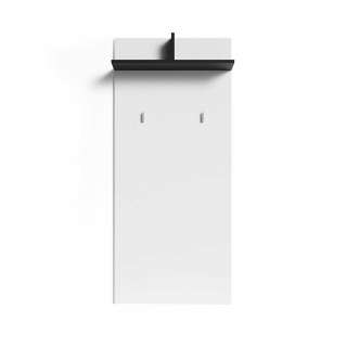 Weiße Wandgarderobe in modernem Design melaminbeschichtet